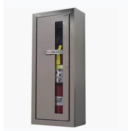 Fire Extinguisher Cabinet, Surface Mount, 27 in Height, 10 lb