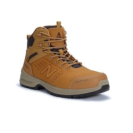 Men's Composite Toe Athletic High-Top Shoe, Wheat, 9 1/2, EE, MIDCLBRWH