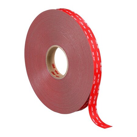 Foam Tape, Gray, 36 yd L, 1 in W