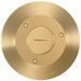 Box Cover, Floor Box Type, 1 Gang, Brass