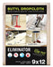 Eliminator™ Leakprf/SlipRes DropCloth, Wht, 9ftLx12ftW