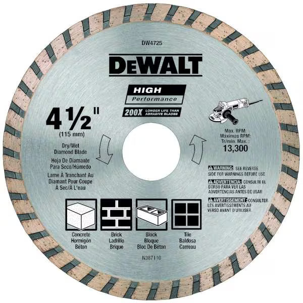 4-1/2 High Performance Diamond Masonry Blade