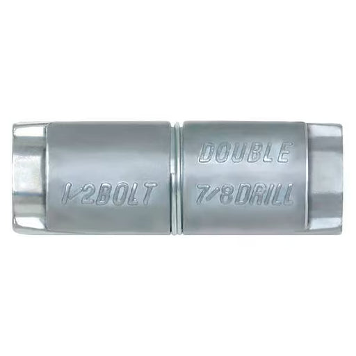 Double Lag Shield, 3/8 in. Dia, 2 in. L, Alloy Steel, Plain, 50 pk