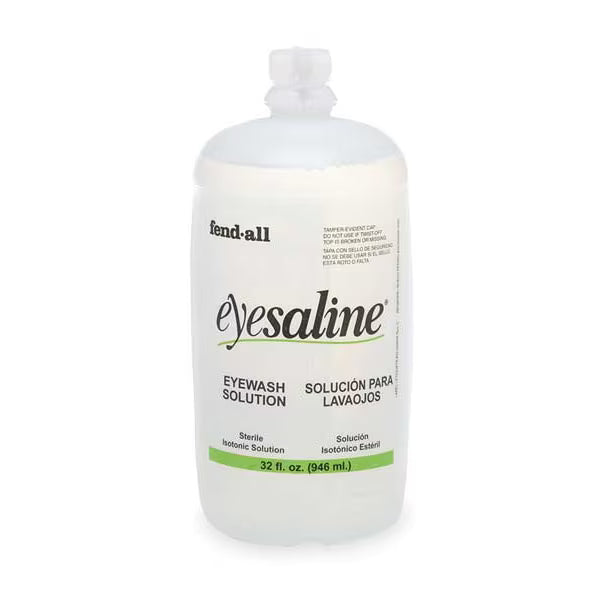 Eyesaline Single Use Eyewash Bottle, 32 oz