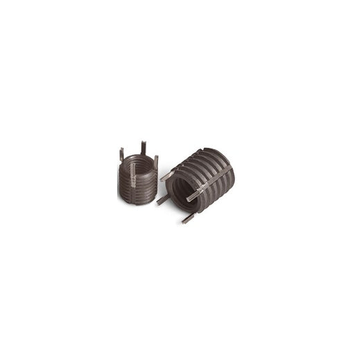 Thin Wall Key Locking Insert,  4 Keys,  M8-1.25 Int Thrd Sz,  M12-1.25 Ext Thrd Sz,  Steel