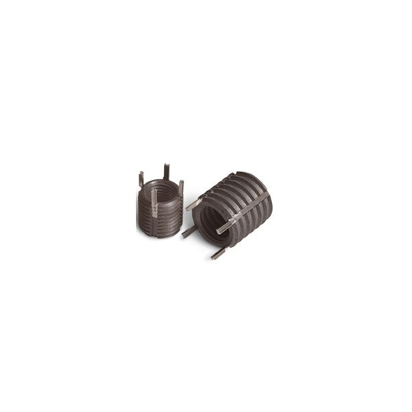 Thin Wall Key Locking Insert,  4 Keys,  M8-1.25 Int Thrd Sz,  M12-1.25 Ext Thrd Sz,  Steel