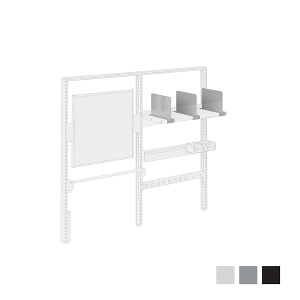 Steel Shelf Divider,  8"h x 12"d (for SH1230 and SH1530),  PLT
