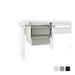 Steel Drawer Stack 2-6"h; Overall 12"h x 18"d x 12"w,  100 lb cap,  BLK