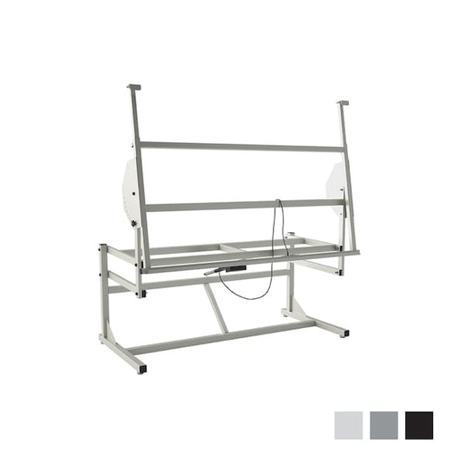 Wire Harness Frame,  Electric Height Adjust,  Manual 0 to 90 Degree Tilt,  36"d x 72"w,  350 lb cap,  BLK