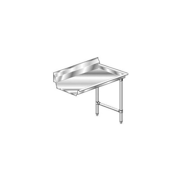 Deluxe SS NSF Clean Straight w/ Right Drainboard - 48 x 30