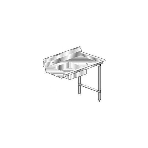 Deluxe SS NSF Soiled Straight w/ Right Drainboard - 48 x 30