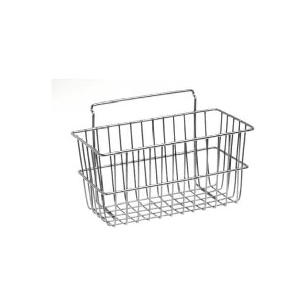 Lavi Industries,  Grid Wall Large Basket,  809326/CL,  24" x 12" x 4",  Chrome