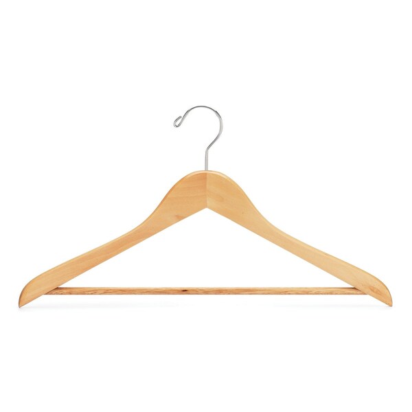 Open Hook Hanger,  Natural,  Men,  100PK