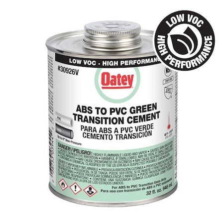 Green Transition Cement For ABSPVC 32 oz
