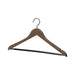 9-7/64 in. H X 1 in. W X 17-2/5 in. L Walnut Brown Suit Hanger 5 pk,  5PK