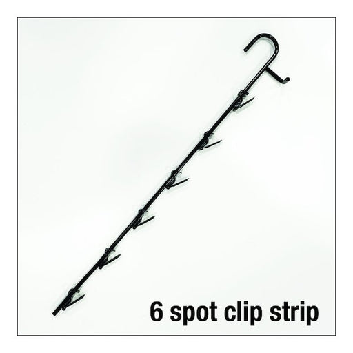 Inc 5 in. H X 5 in. W X 19 in. L Black Wood Grain Clip Strip Metal