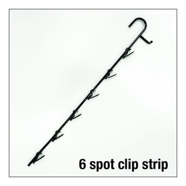 Inc 5 in. H X 5 in. W X 19 in. L Black Wood Grain Clip Strip Metal