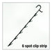 Inc 5 in. H X 5 in. W X 19 in. L Black Wood Grain Clip Strip Metal