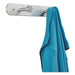 Nail Head Wall Coat Rack,  2 Hooks,  Metal,  12Wx2.75Dx2H,  Satin Aluminum