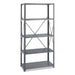 Metal Shelving Unit,  18"D x 36"W x 75"H,  5 Shelves,  Steel,  Color: Dark Gray