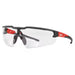 Not Applicable Reader Safety Glasses, Black Wraparound Frame, 3.0 Diopter, Clear Lens, Universal
