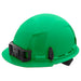 BOLT Green Front Brim Hard Hat w/4pt Ratcheting Suspension - Type 1, Class E