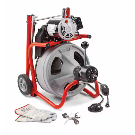 Drain Cleaning Machine, Corded, 165 RPM