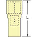 Female Disconnect, Yellow, 12to10AWG, PK500