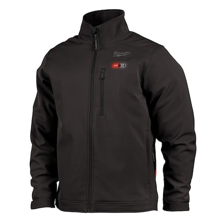 M12 Heated TOUGHSHELL Jacket Kit, Heats Up to 12 hrs, 44 in Max Chest, 4 Outside Pockets, Black, 3XL