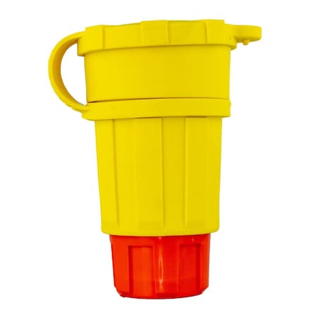 Locking Connector, L18-30R, 30 A, 120/208V AC, Three Phase, 4 Pole, Yellow