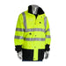 Coat, 100% Polyester, Hi-Viz Lime Yellow, 3XL