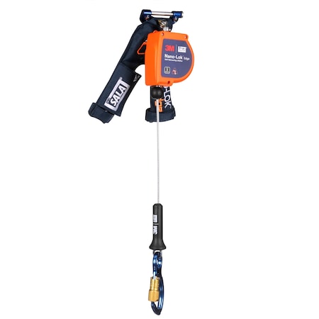 Nano-Lok Edge Self-Retracting Lifeline, 8 ft. Length, Quick-Connect, Steel, 1 Leg(s)