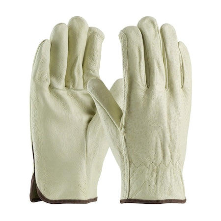 Drivers Gloves, Pigskin, Straight Thumb, L 12 PK
