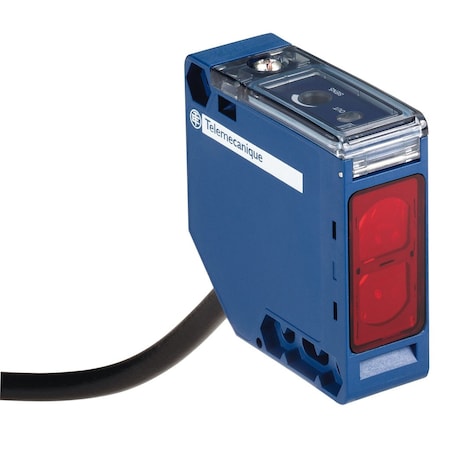 Diffuse Photoelectric Sensor, Bare Wire, Rectangular, NPN and PNP