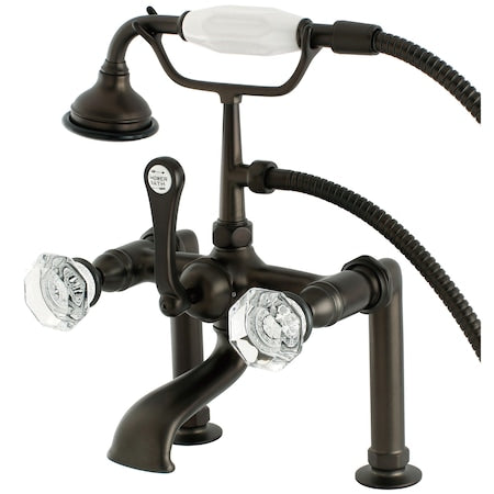 Deck-Mount Clawfoot Tub Faucet, Oil Rubbed Bronze, Deck Mount