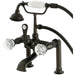 Deck-Mount Clawfoot Tub Faucet, Oil Rubbed Bronze, Deck Mount