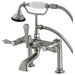 Deck-Mount Clawfoot Tub Faucet, Brushed Nickel, Deck Mount