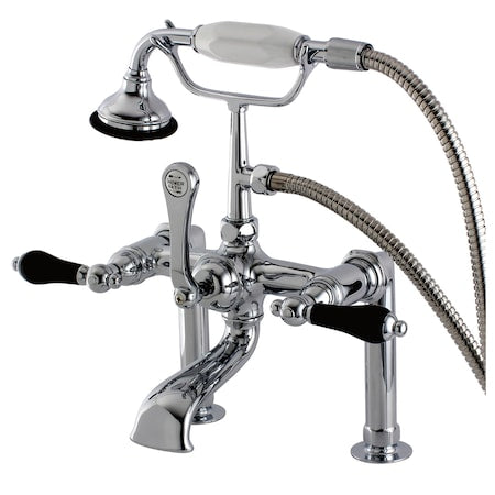 Deck-Mount Clawfoot Tub Faucet, Polished Chrome, Deck Mount