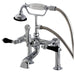Deck-Mount Clawfoot Tub Faucet, Polished Chrome, Deck Mount
