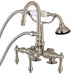 Deck-Mount Clawfoot Tub Faucet, Brushed Nickel, Deck Mount