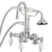 Deck-Mount Clawfoot Tub Faucet, Polished Chrome, Deck Mount