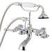 Deck-Mount Clawfoot Tub Faucet, Polished Chrome, Deck Mount