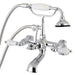 Deck-Mount Clawfoot Tub Faucet, Polished Chrome, Deck Mount