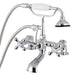 Deck-Mount Clawfoot Tub Faucet, Polished Chrome, Deck Mount