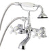 Deck-Mount Clawfoot Tub Faucet, Polished Chrome, Deck Mount