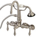 Wall-Mount Clawfoot Tub Faucet, Brushed Nickel, Tub Wall Mount