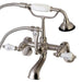 Wall-Mount Clawfoot Tub Faucet, Brushed Nickel, Tub Wall Mount
