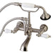 Wall-Mount Clawfoot Tub Faucet, Brushed Nickel, Tub Wall Mount