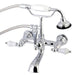 Wall-Mount Clawfoot Tub Faucet, Polished Chrome, Tub Wall Mount