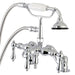 Deck-Mount Clawfoot Tub Faucet, Polished Chrome, Deck Mount